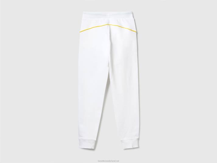 vrouwen Benetton joggingbroek met trekkoord wit 4R624124