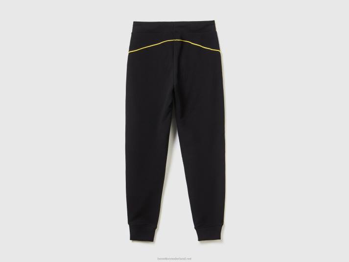 vrouwen Benetton joggingbroek met trekkoord zwart 4R624117