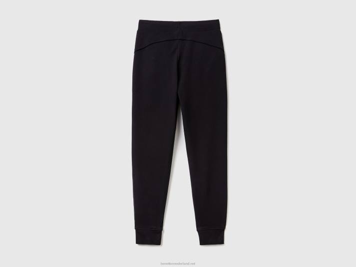 vrouwen Benetton joggingbroek met trekkoord zwart 4R624129