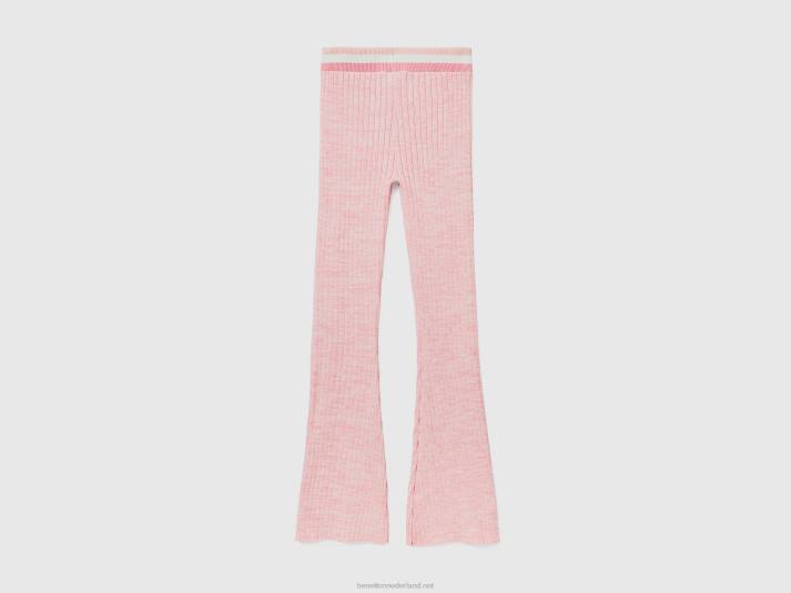 vrouwen Benetton slanke roze legging roze 4R62619