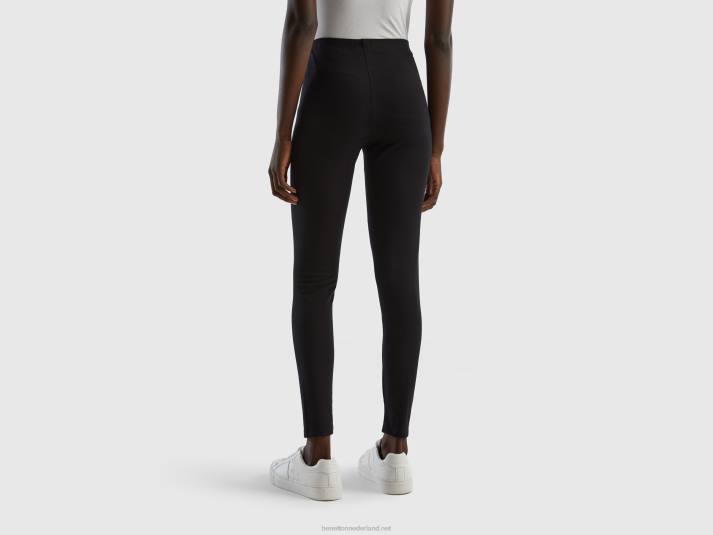 vrouwen Benetton stretch legging zwart 4R624120