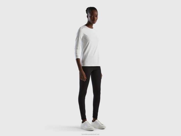 vrouwen Benetton stretch legging zwart 4R624120