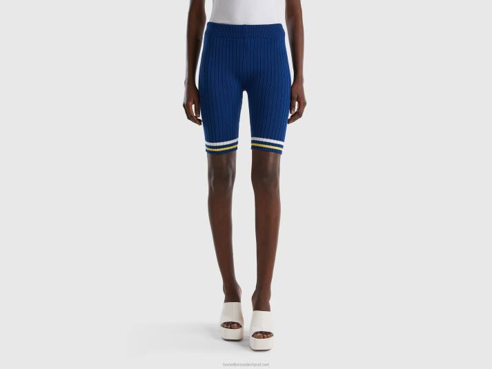 vrouwen Benetton blauwe fietsbroek blauw 4R62580