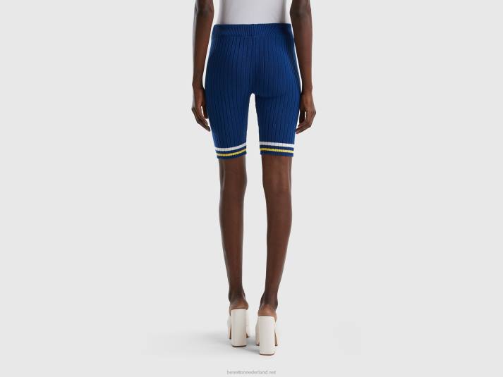 vrouwen Benetton blauwe fietsbroek blauw 4R62580