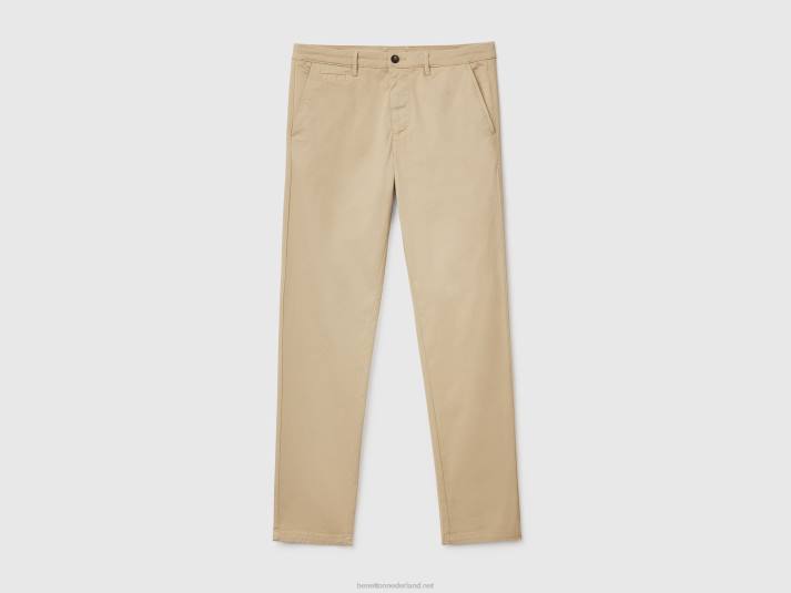 vrouwen Benetton beige slimfit chino beige 4R621460