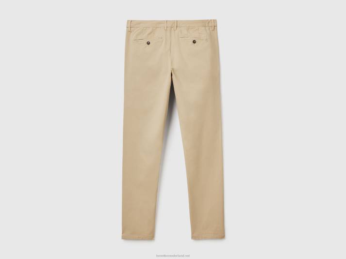 vrouwen Benetton beige slimfit chino beige 4R621460