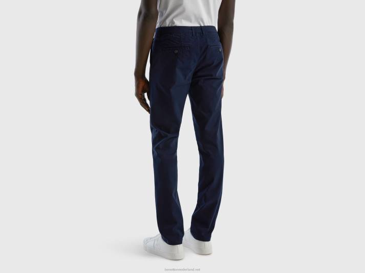 vrouwen Benetton donkerblauwe slim fit chino donkerblauw 4R624660
