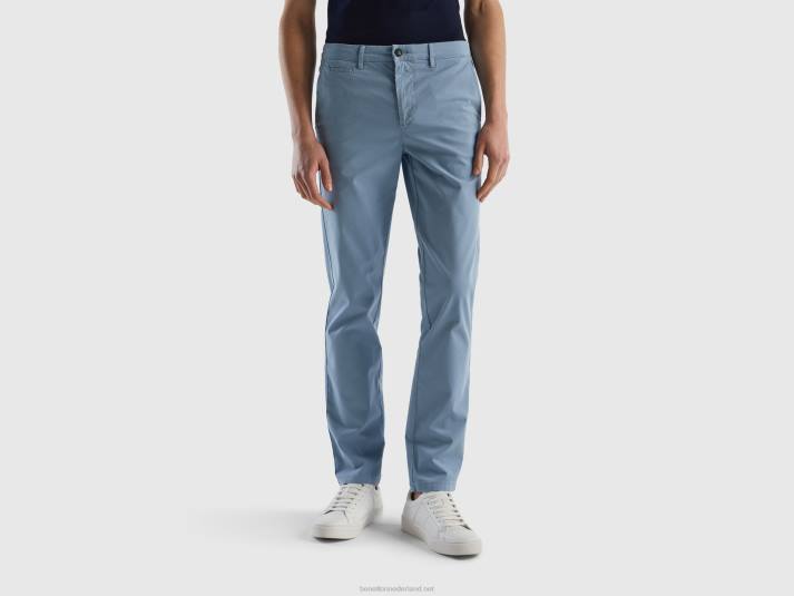 vrouwen Benetton luchtmacht blauwe slim fit chino luchtmacht blauw 4R624651