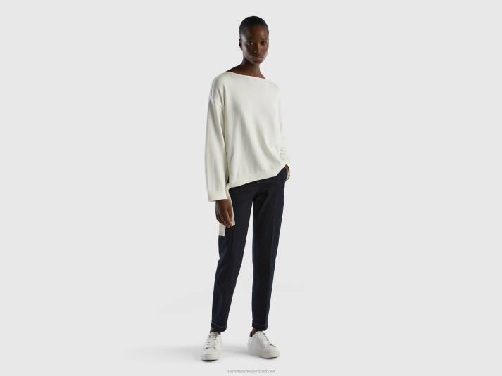 vrouwen Benetton slim fit denim chino zwart 4R62573