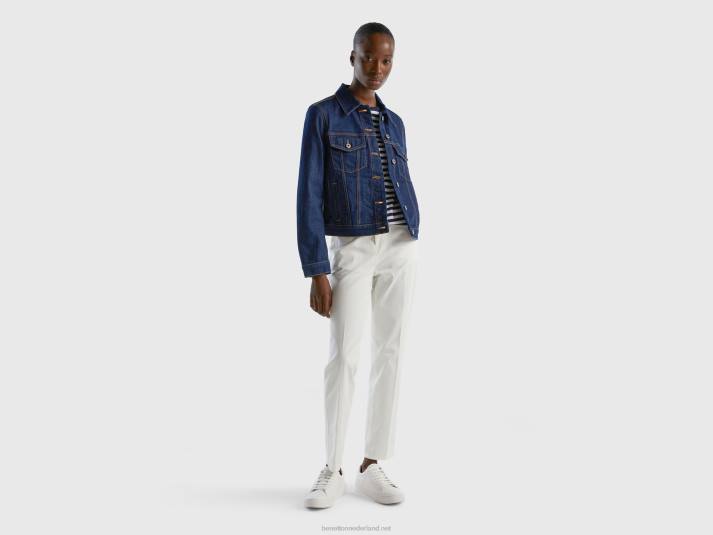 vrouwen Benetton boxy fit jack van donker denim donkerblauw 4R62276