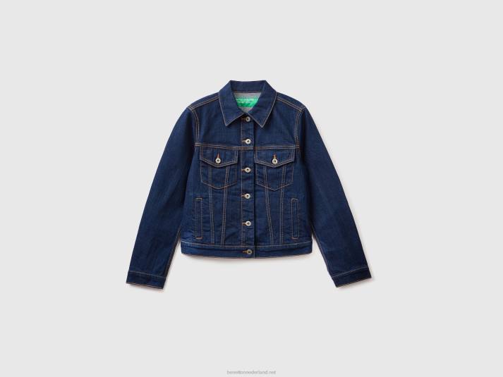 vrouwen Benetton boxy fit jack van donker denim donkerblauw 4R62276