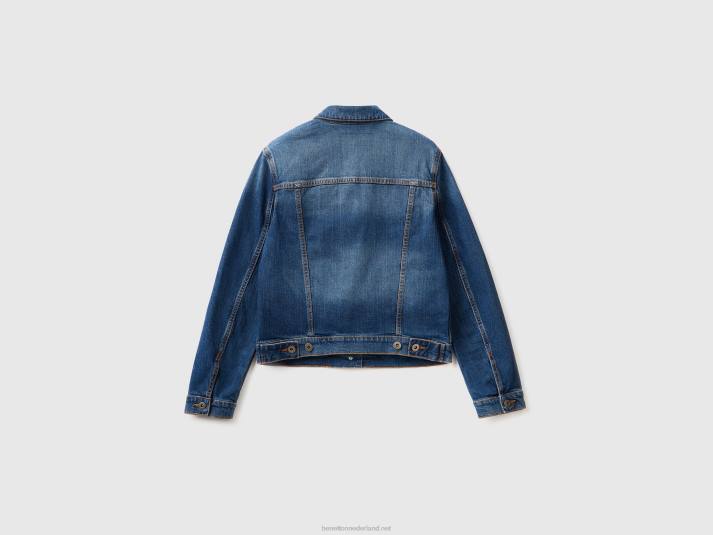 vrouwen Benetton boxy fit spijkerjack blauw 4R623739