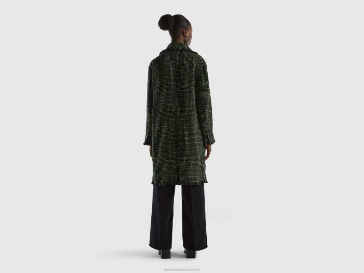 vrouwen Benetton stofdoek in tweed zwart 4R62241