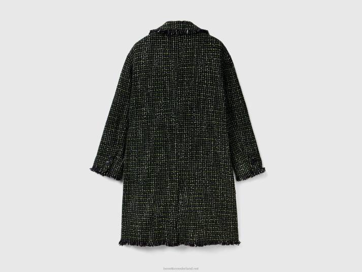 vrouwen Benetton stofdoek in tweed zwart 4R62241
