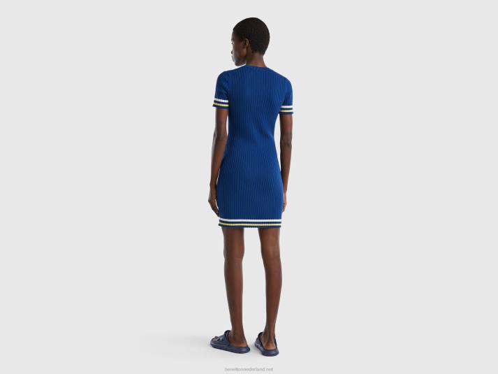 vrouwen Benetton blauwe mini-jurk blauw 4R62551