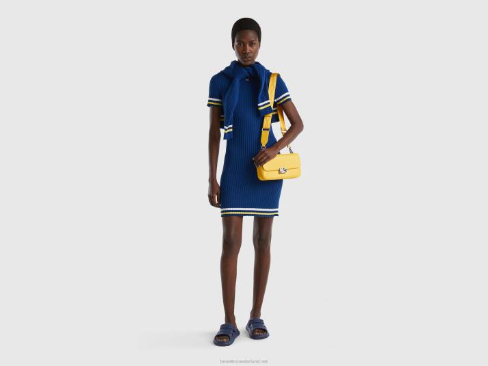 vrouwen Benetton blauwe mini-jurk blauw 4R62551