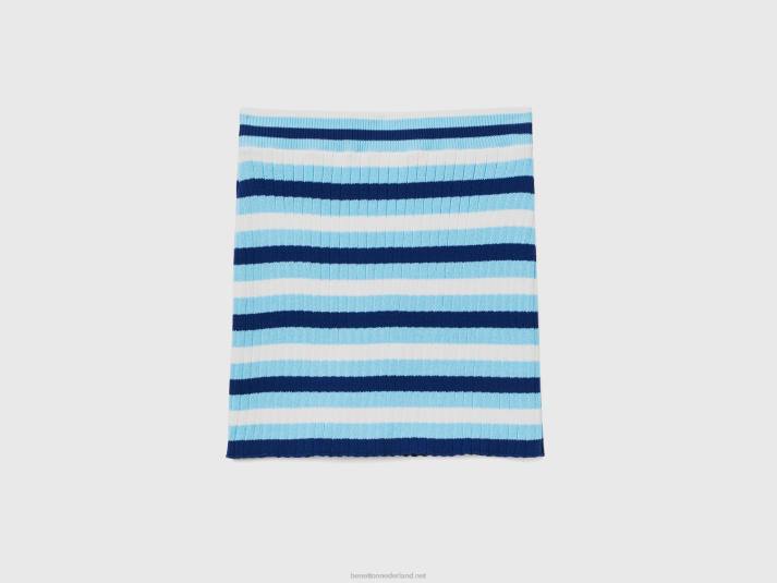 vrouwen Benetton gestreept minirokje veelkleurig 4R624175