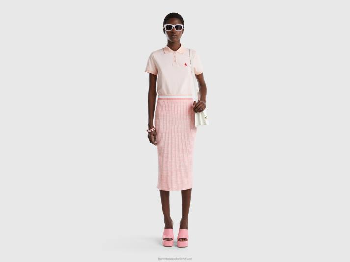 vrouwen Benetton roze gebreide kokerrok roze 4R62694