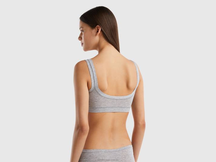 vrouwen Benetton Superstretch BH van biologisch katoen lichtgrijs 4R621095