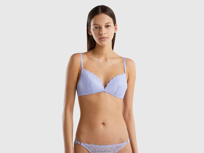 vrouwen Benetton voorgevormde bh van kant lavendel 4R624231