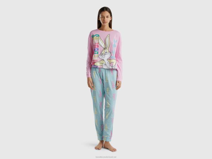 vrouwen Benetton bugs bunny broek lichtblauw 4R624269