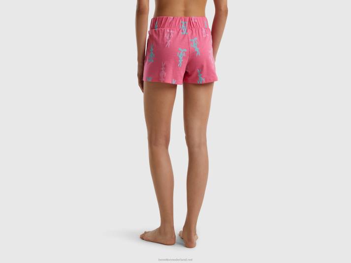 vrouwen Benetton bugs bunny korte broek fuchsia 4R62998