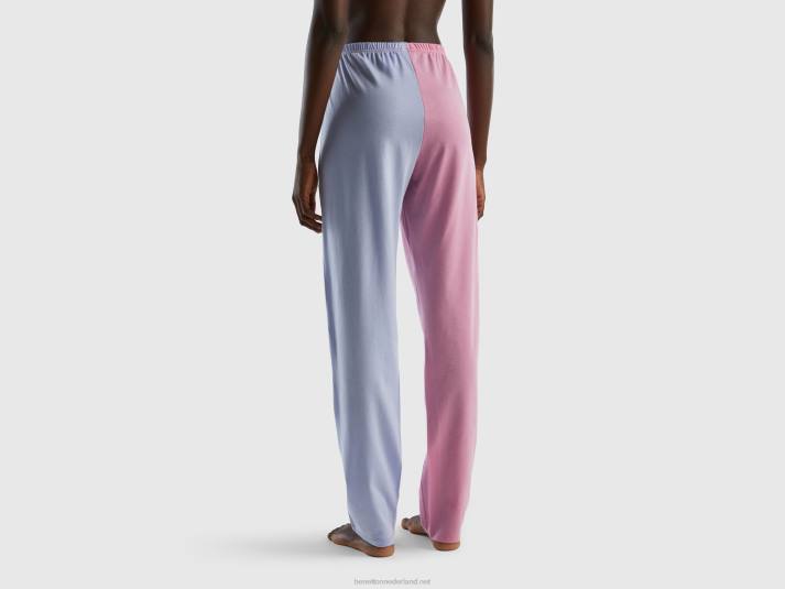 vrouwen Benetton stitch & angel-broek van warm katoen mauve 4R621020