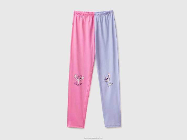 vrouwen Benetton stitch & angel-broek van warm katoen mauve 4R621020
