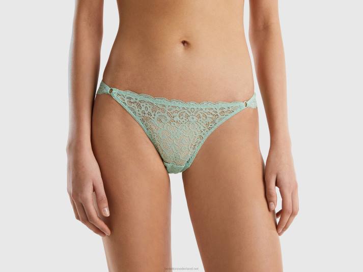 vrouwen Benetton Braziliaans ondergoed in kant groente 4R624233