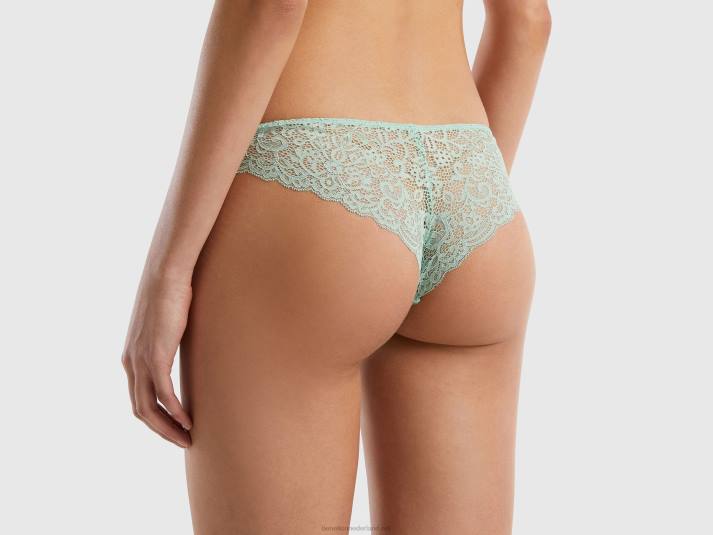 vrouwen Benetton Braziliaans ondergoed in kant groente 4R624233