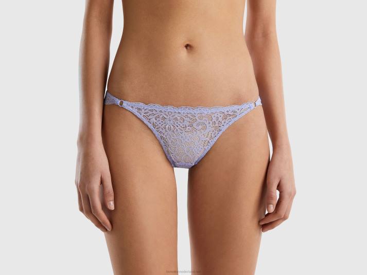 vrouwen Benetton Braziliaans ondergoed in kant lavendel 4R621017