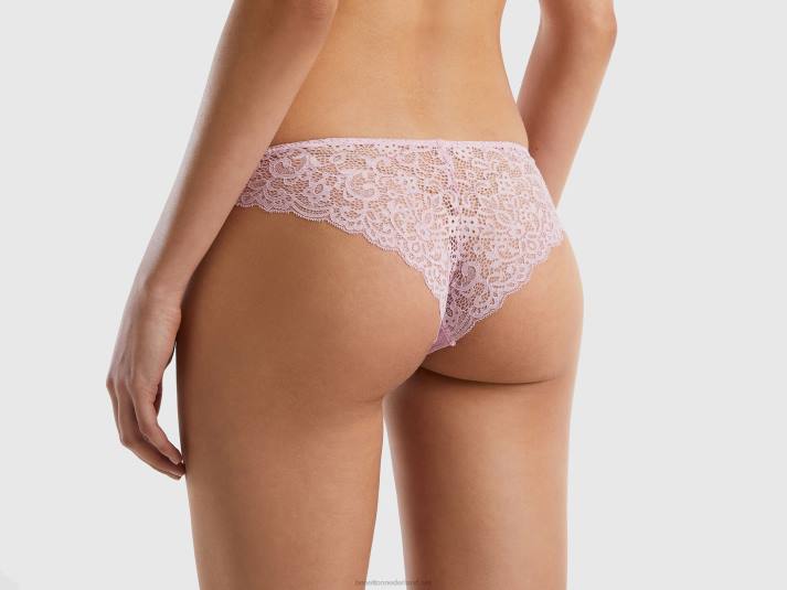vrouwen Benetton Braziliaans ondergoed in kant lila 4R624274