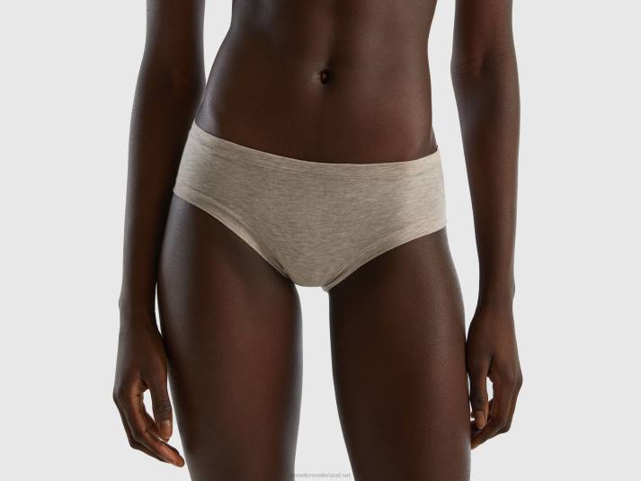 vrouwen Benetton hoogbouwondergoed van superstretch biologisch katoen beige 4R624298