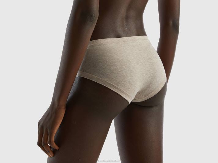 vrouwen Benetton hoogbouwondergoed van superstretch biologisch katoen beige 4R624298