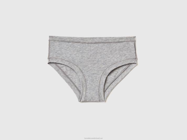 vrouwen Benetton hoogbouwondergoed van superstretch biologisch katoen lichtgrijs 4R624297