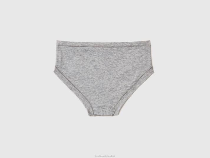 vrouwen Benetton hoogbouwondergoed van superstretch biologisch katoen lichtgrijs 4R624297