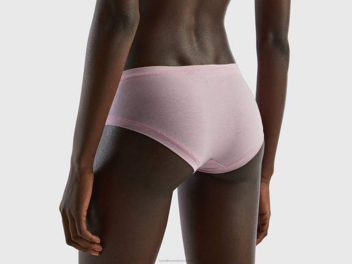 vrouwen Benetton hoogbouwondergoed van superstretch biologisch katoen lila 4R624291
