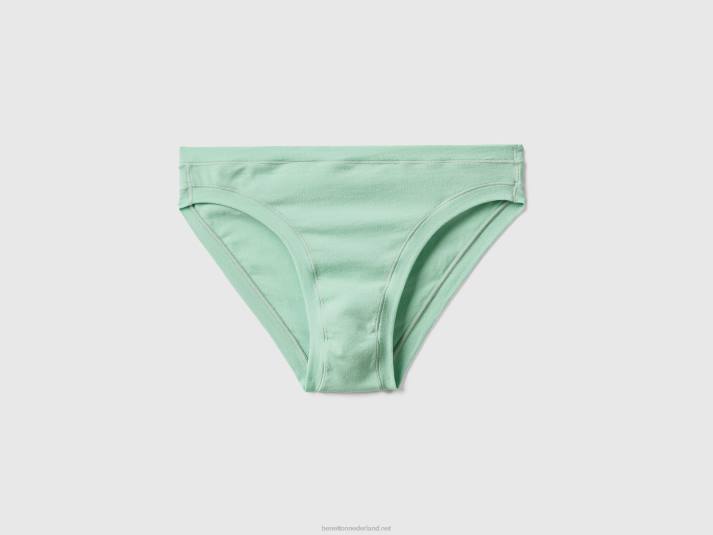 vrouwen Benetton laag uitgesneden ondergoed van superstretch biologisch katoen groente 4R62990