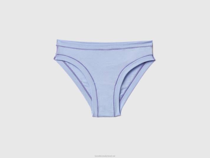 vrouwen Benetton laag uitgesneden ondergoed van superstretch biologisch katoen lavendel 4R624245