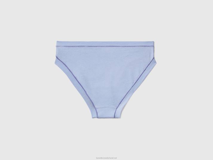 vrouwen Benetton laag uitgesneden ondergoed van superstretch biologisch katoen lavendel 4R624245