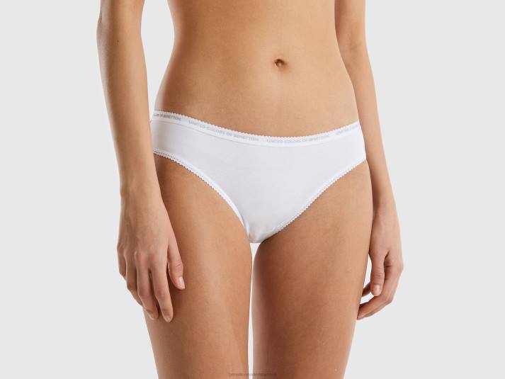 vrouwen Benetton ondergoed van biologisch katoen wit 4R621067