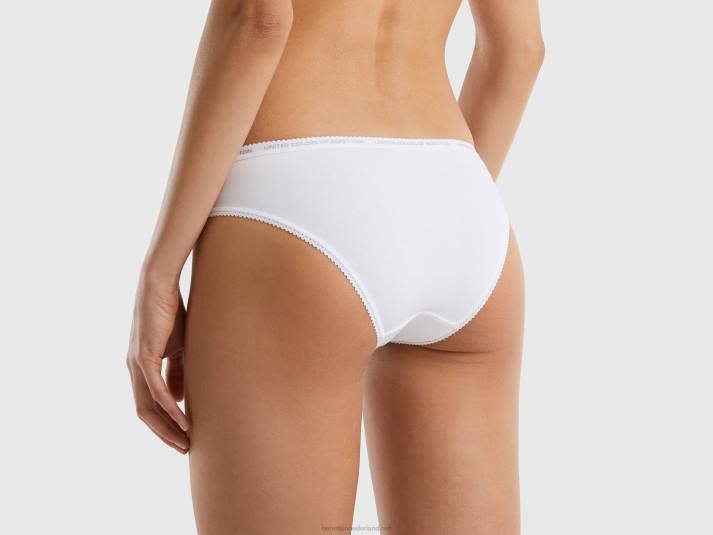 vrouwen Benetton ondergoed van biologisch katoen wit 4R621067