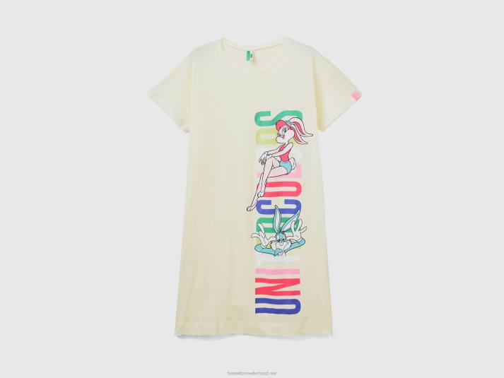vrouwen Benetton bugs bunny & lola nachthemd vanille 4R624240
