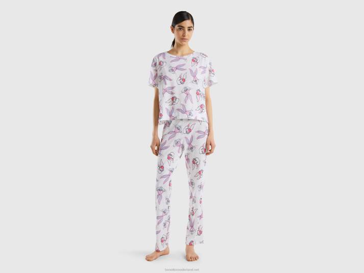 vrouwen Benetton bugs bunny pyjama veelkleurig 4R62967