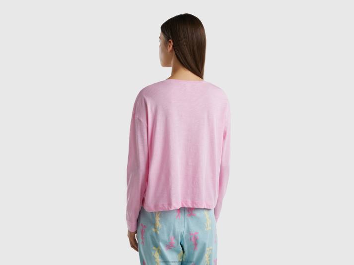 vrouwen Benetton bugs konijntje & lola t-shirt roze 4R62965