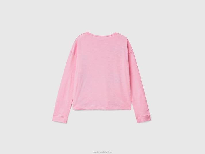 vrouwen Benetton bugs konijntje & lola t-shirt roze 4R62965