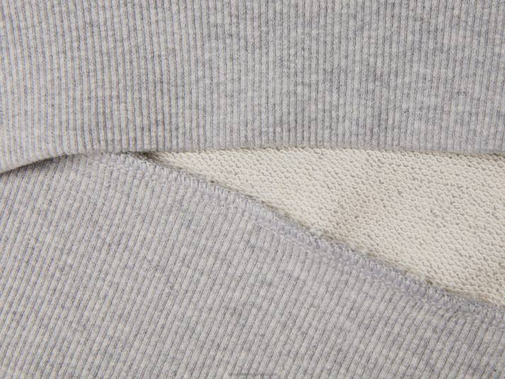 vrouwen Benetton Sweatshirt van 100% katoen met logoprint lichtgrijs 4R62289
