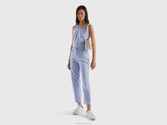 vrouwen Benetton tanktop van lichtgewicht katoen lavendel 4R623846